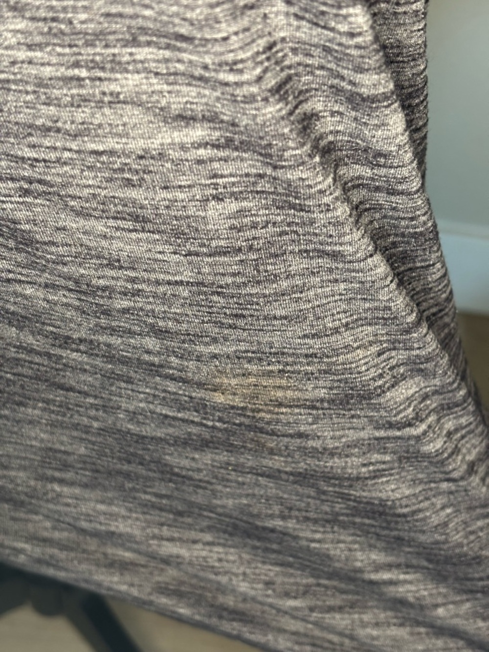 lululemon athletica Gray Heather Racerback Tank with built in Black Sports Bra - Picture 5 of 7